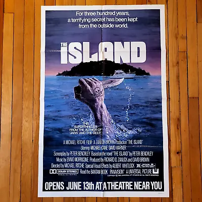 The Island (1980) Original Movie Poster 27x41 One Sheet Horror 1SH Folded • $27.99