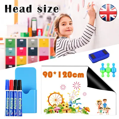 £15.99 • Buy  Magnetic Whiteboard Large White Board Dry Wipe Notice Office School Home Set
