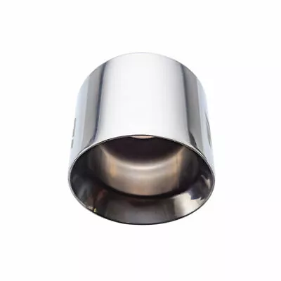 Universal 3'' Inlet 5'' Outlet Exhaust End Tips Muffler Exhaust Tip Sliver Tip • $46.99