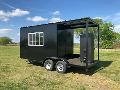 NEW Reverse Flow  BBQ Pit Reverse Flow Smoker Charcoal Grill Concession Trailer • $11999