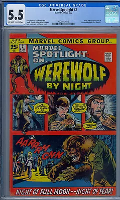 Marvel Spotlight #2 Cgc 5.5 1st Werewolf By Night • $339