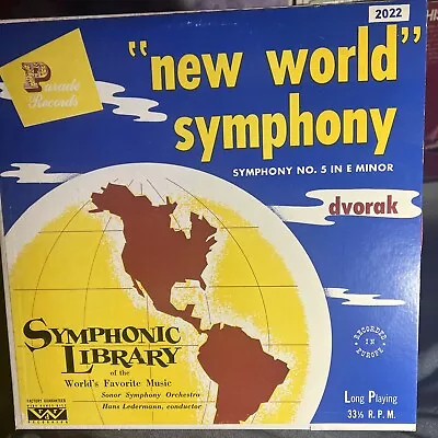 Dvorak -New World Symphony No 5 Sonor S Orch Lederman Red Vinyl Record SCARCE LP • $144