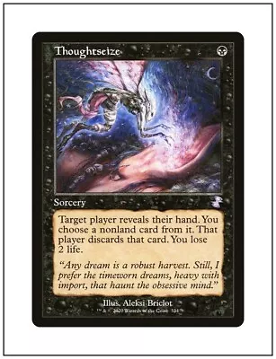 1x Thoughtseize Retro Frame Time Spiral Remastered Magic MTG NM • $17.97