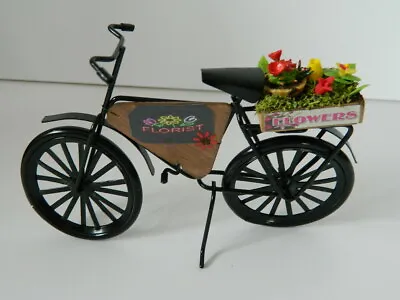 £15.99 • Buy (H8) 1/12th Scale DOLLS HOUSE BLACK METAL FLORIST BICYCLE ( CHECK SIZE)