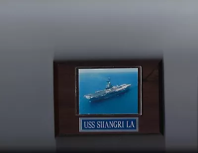 Uss Shangri La Plaque Cva-38 Navy Us Usa Military Antisubmarine Aircraft Carrier • $4.99