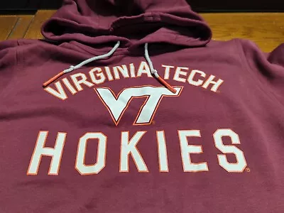 Vintage Nike Virginia Tech Hokies Hoodie Jacket Mens Size M Red Tag • $47.50