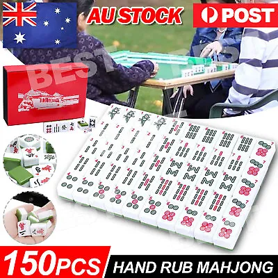 Large Heavy Duty MahJong 144 Tiles Set With Sign Play Game Box NEW • $36.95