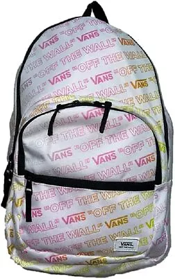 Vans Range Backpack White Multicolour University School Bag Casual Travel Laptop • £29.99