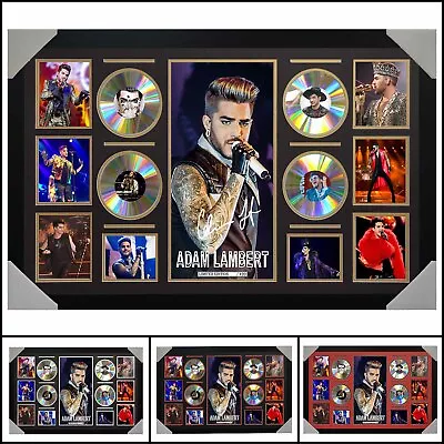 Adam Lambert 4CD Signed Framed Memorabilia LTD - Large - Multiple Variations • $240