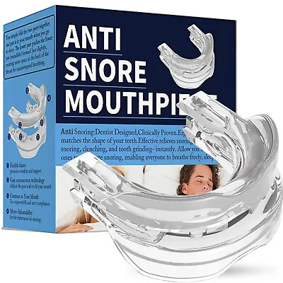 Sleep Aid Prevent Snore Anti Snoring Mouthpiece Guard Pure Night Sleep USA • $12.99