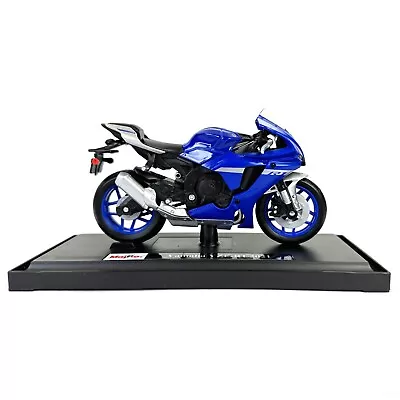 Maisto 1:18 Diecast Yamaha YZF-R1 2021 Motorcycle - Scale Model Toy • £14.99