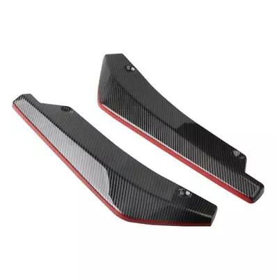 Car Rear Bumper Lip Spoiler Diffuser Splitter Winglets Side Skirt Extension 2Pcs • $18.99