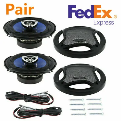 2Pcs 6.5  500W HiFi Car Door Audio Music Stereo Full Range Frequency Speakers US • $54.99