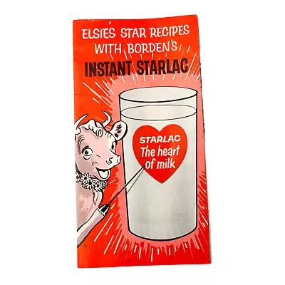 Rare Vintage BORDEN's Dairy ELSIE The COW Instant Starlace Recipe Brochure • $6