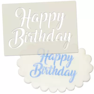 Happy Birthday Cake & Cookie Stencil Cake Decorating Crafting Airbrushing • £3.25