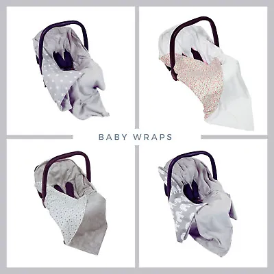 New Great Double Sided Baby Wrap – Car Seat Baby Wrap Cover Cosytoes 100x100cm • £19.99