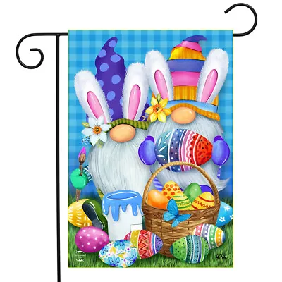 Easter Gnomes Holiday Garden Flag 12.5  X 18  Briarwood Lane • $9.86