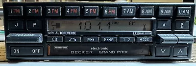 BECKER GRAND PRIX 780 RADIO TAPE MERCEDES W124 W126 R107 Works Fine- Watch Video • $318