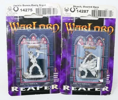 $10.20 • Buy WarLord  Reaper Jackie Bones And Strach Hero Metal Game Miniature Lot