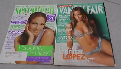 Jennifer Lopez 2001 Seventeen 2001 Vanity Fair Magazine Lot 2 • $32