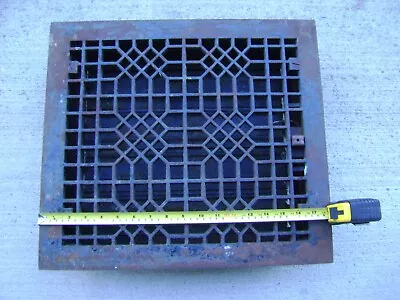 Antique Register Grate Cast Iron Floor Wall Heat Vent Cover Vintage Industrial • $19.99