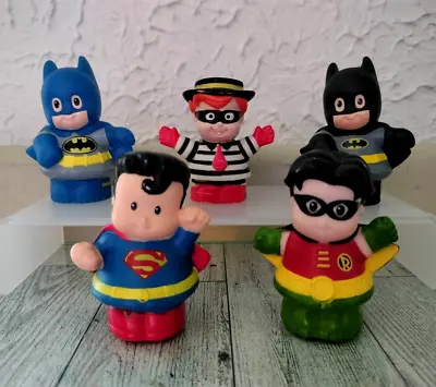 $9.98 • Buy Fisher Price Little People Super Heroes Lot Of 5