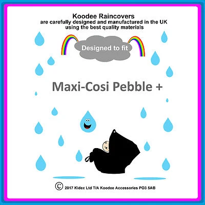 £9.99 • Buy RAINCOVER By Koodee Designed To Fit  Maxi Cosi Pebble +  Car Seat Made In UK BN