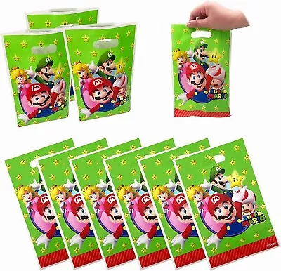 10PCS Super Mario Candy Party Favour Bag Loot Bag Kids Birthday Gift Supplier AU • $4.88