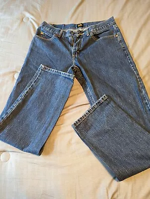 $23.99 • Buy Lee 2008973 Regular Fit Stonewashed Denim Blue Jeans Fit 32x32