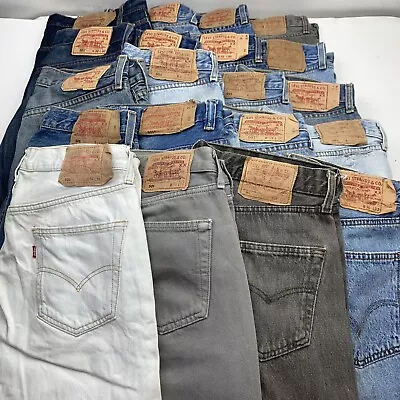 Wholesale Lot Of 20 Pairs Of Vintage 501 Levi's Jeans Sizes 31-38in • $155.40