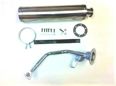 150cc High Performance Muffler 4 Stroke GY6  Engine Stainless  Cannister  • $64.99