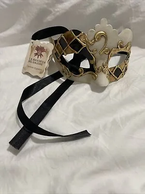 La Maschera Del Galeone Venetian Masquerade Mask Made In Italy Mardi Gras NWT • $24.99