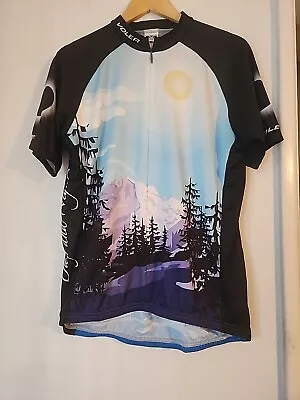 VOLER ' Day & Night  Cycling Jersey Men's X-Large Bicycle Shirt Made In USA  • $14.95