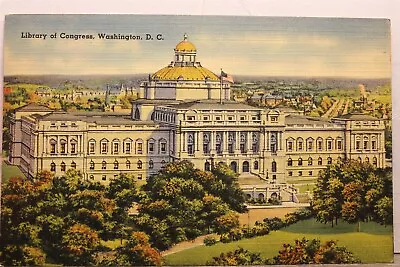 Washington DC Library Of Congress Postcard Old Vintage Card View Standard Postal • $0.50