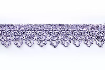 2  Wide 19 Colors Floral Scalloped Venise Lace Trim Sewing Supplies By Yardage • $14.99