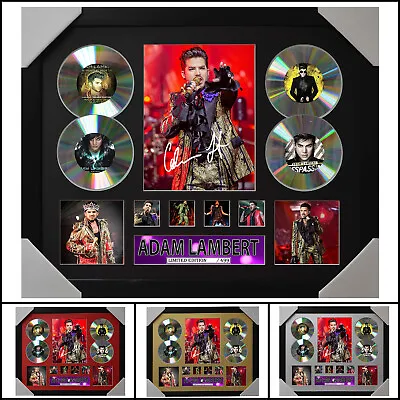 $120 • Buy Adam Lambert Signed Framed Memorabilia Limited Ed V2. 4CD - Multiple Variations