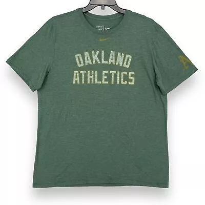 Nike Oakland A's Tri-Blend Size XL Super Soft Tee (Heather Green) NWT NEW • $24.88