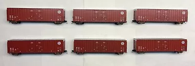 Model RR And Trains N Scale - Set Of 6 BNSF Hi-Cube 60' Boxcars • $248.89