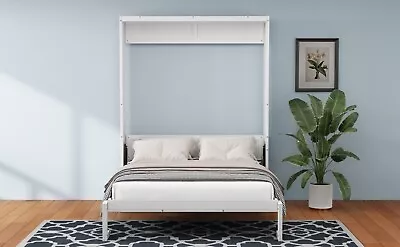 Full Size Murphy Bed61.5-inch Cabinet Bed Folding Wall Bed With Desk Combo • $789