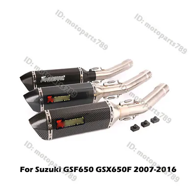 For Suzuki GSF650 GSX650F Exhaust System 370mm Muffler DB Killer + Mid Link Pipe • $162