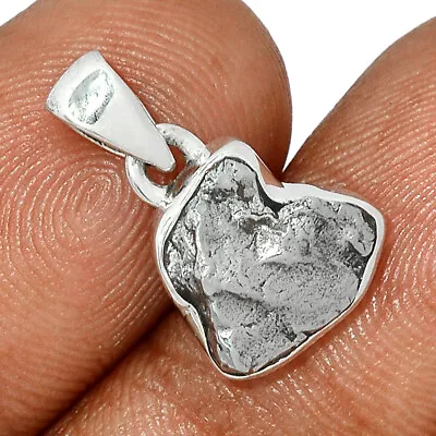 Natural Meteorite Campo Del Cielo 925 Sterling Silver Pendant Jewelry CP14616 • $0.99