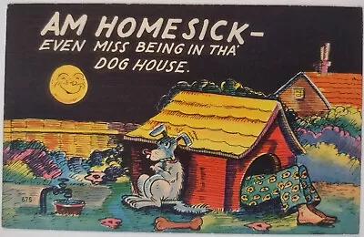 Vintage Comic Humor Art Linen Postcard 1940's -50's Cartoon 54 • $4.45