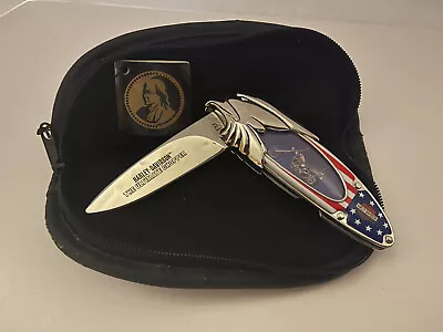 Franklin Mint Harley Davidson Ultimate Chopper Easy Rider Collector Pocket Knife • $50