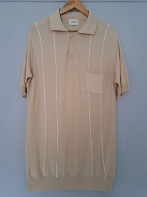 £0.99 • Buy Men's Afield Retro Styled Cotton Polo Shirt.  Size 5.  Big And Tall