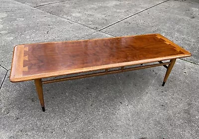Vintage Mid Century Lane Acclaim Dovetail Walnut Coffee Table Style No 900-01 • $499