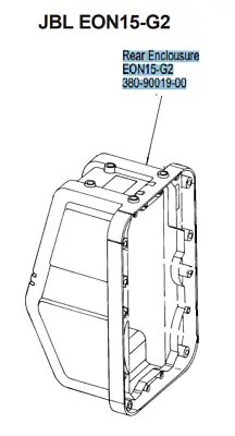 JBL 380-90019-00 Rear Enclosure Parts Only For EON15-G2 • $91.55