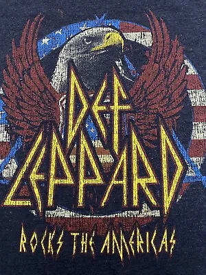 Def Leppard Rocks The Americas Graphic Size 4XL New With Tags Mens T Shirt • $39.95