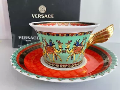 Versace By Rosenthalgermany   25 Years Marco Polo  Tea Cup & Saucer • $250