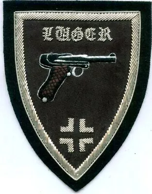 German Luger 9mm Parabelllum Pistol Gun P08 War Battle Officer Uniform Patch War • $19.99