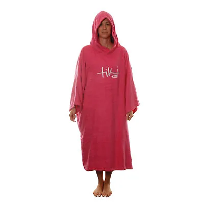 £33.54 • Buy Tiki Adult Womens Hooded Towelling Changing Robe Ladies Beach Swim Poncho Pink